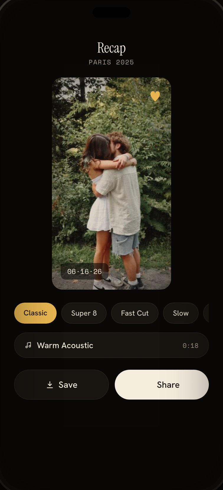 The recap reel composer